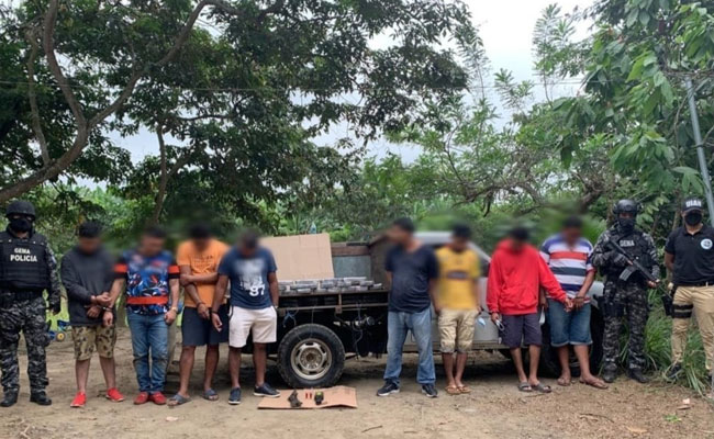 8 detenidos cocaína yaguachi