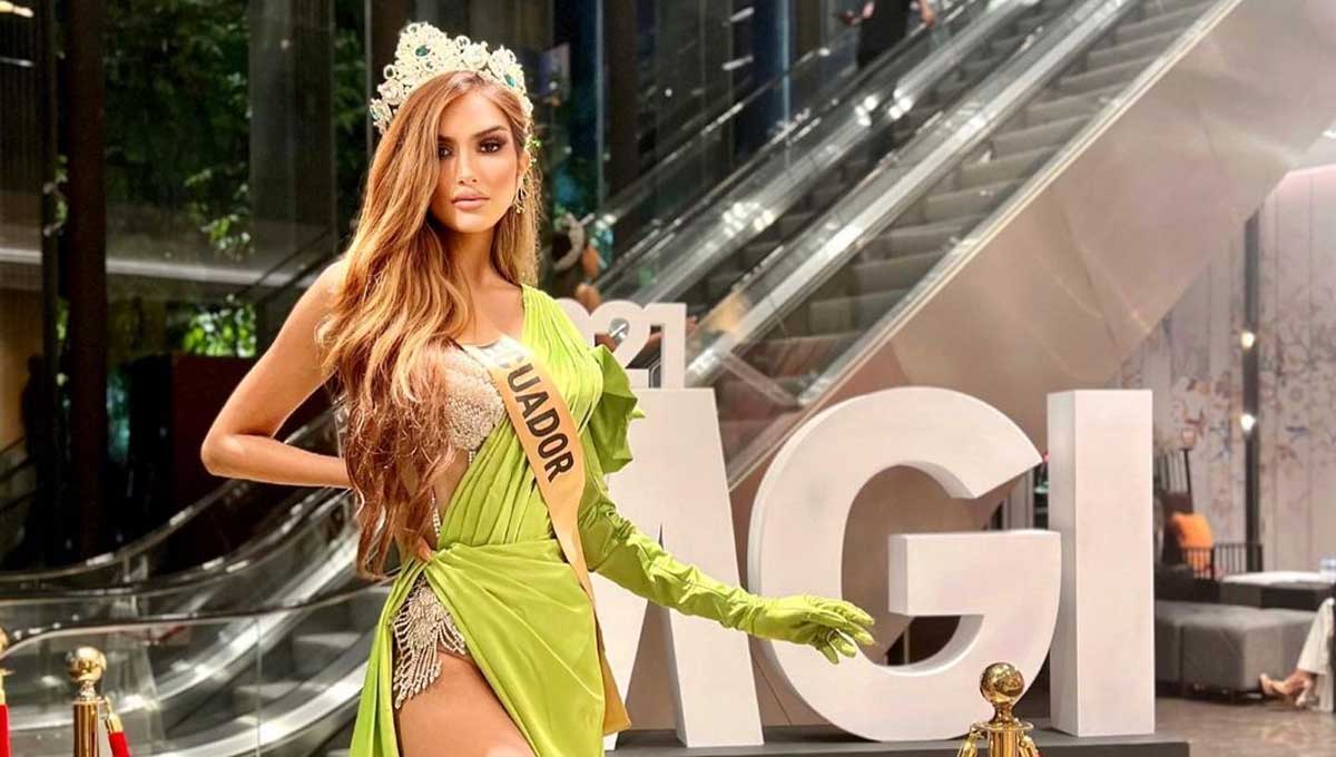 Miss Grand Internacional Ecuatoriana Andrea Aguilera recibe buenas