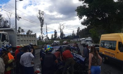 accidente avenida Simón Bolívar