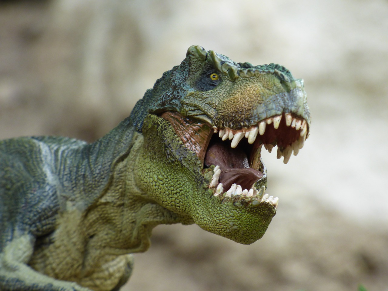 Museo de Londres da un toque navideño a su enorme T-rex