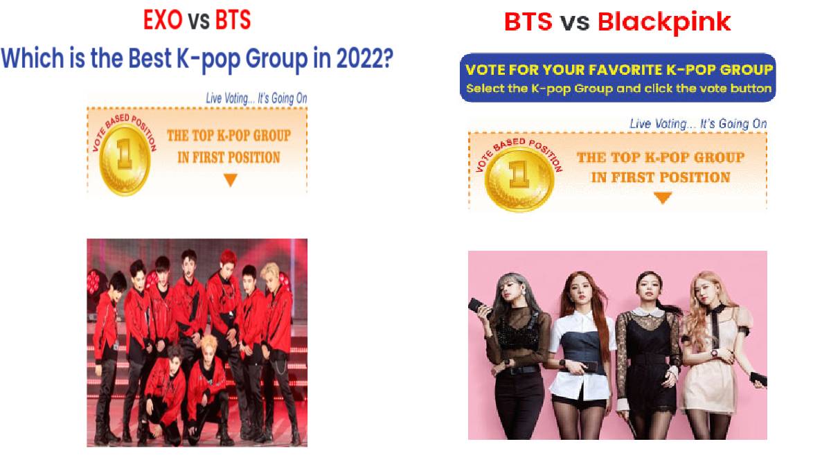 BTS vs blackpink exo