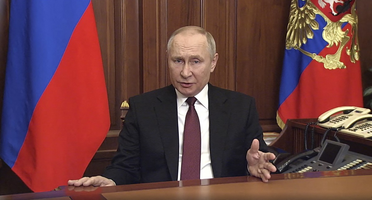 Firma digital dice que Putin grabó anuncios de invasión el 21 de febrero
