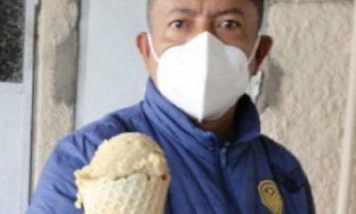 Camarógrafo de Teleamazonas y Ecuavisa ahora vende ricos helados
