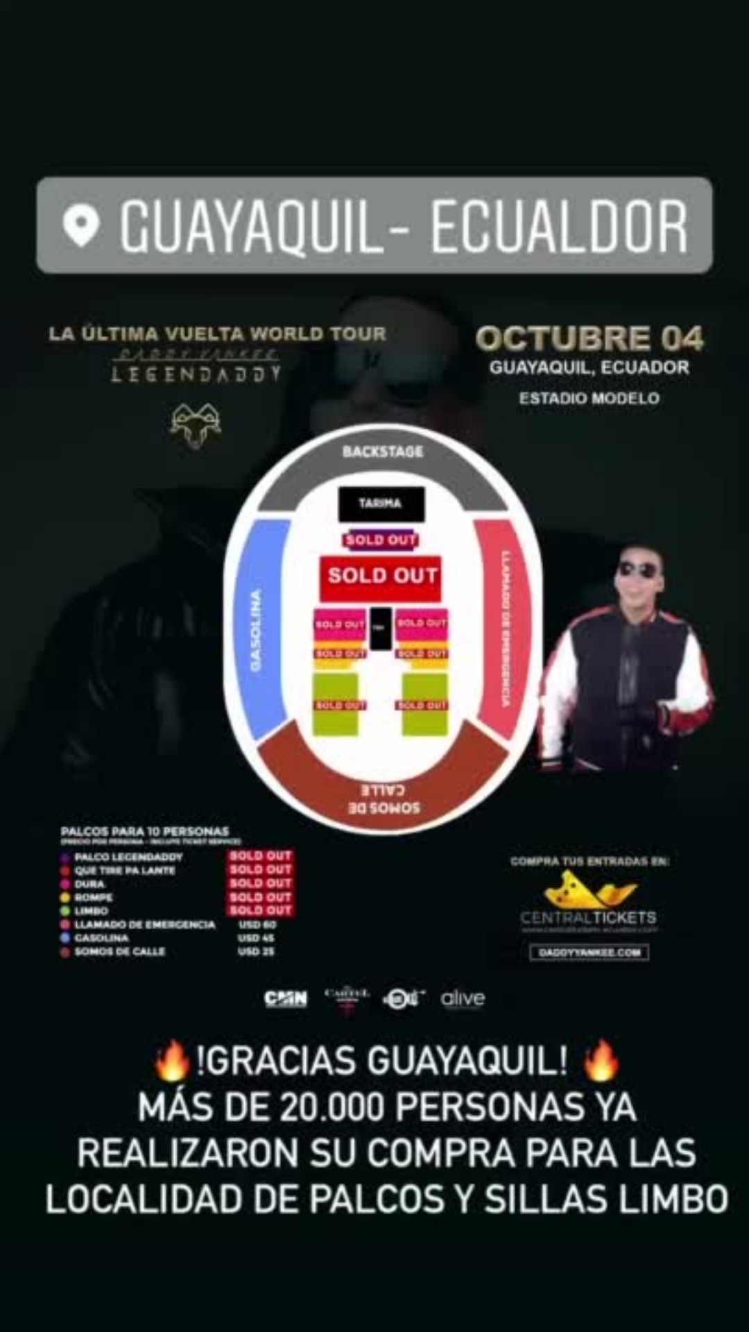 Daddy Yankee Central Tickets Fila Virtual Compras Rechazadas Pendientes (2)