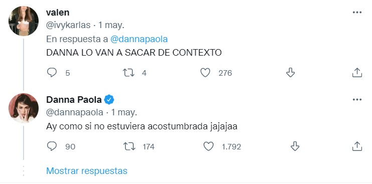 Tweet Danna Paola