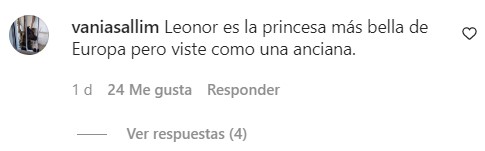 Comentario Princesa Leonor