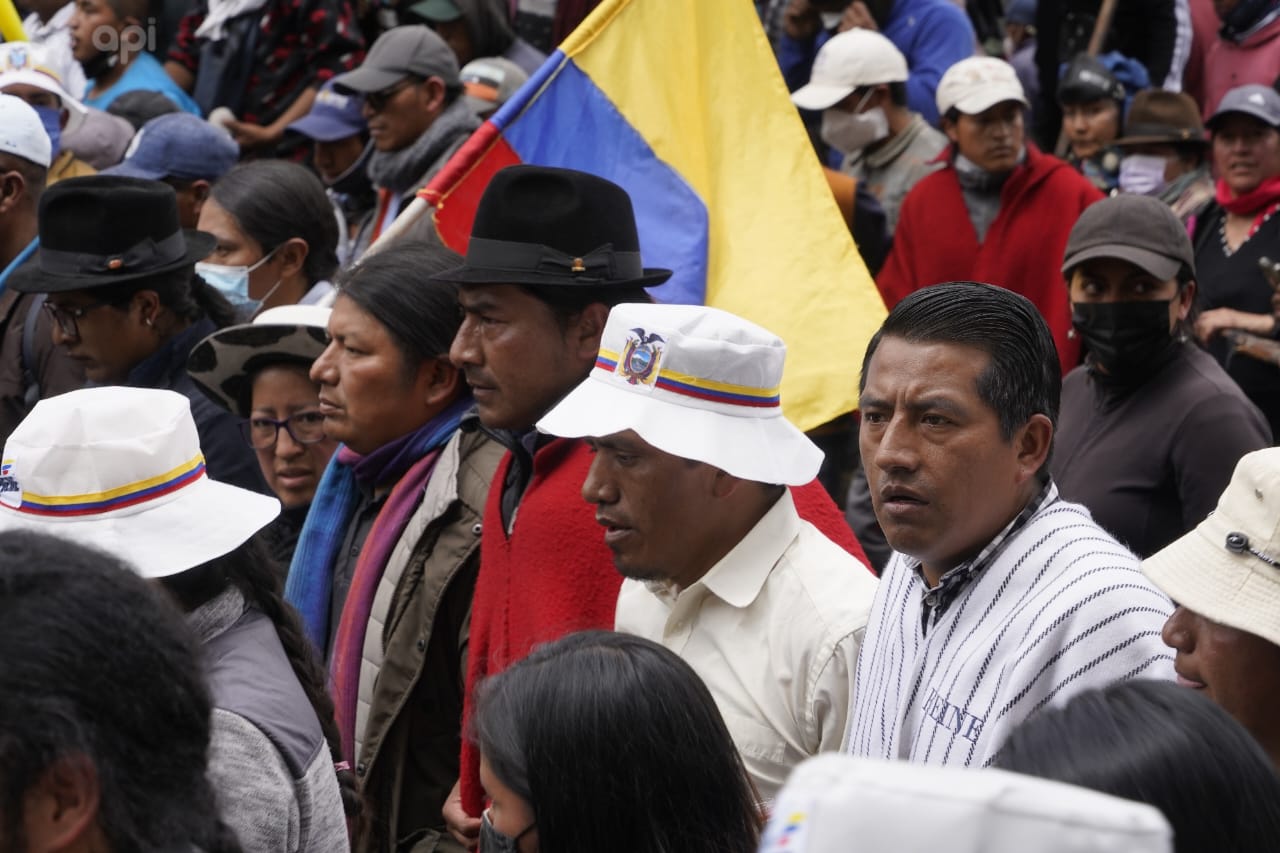 marcha indígena en Quito