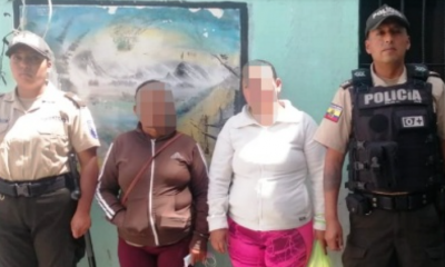 Las ciudadanas están a órdenes de la autoridad competente ingresadas en el Centro de Detención Provisional de Ibarra. Foto: Policía Nacional del Ecuador