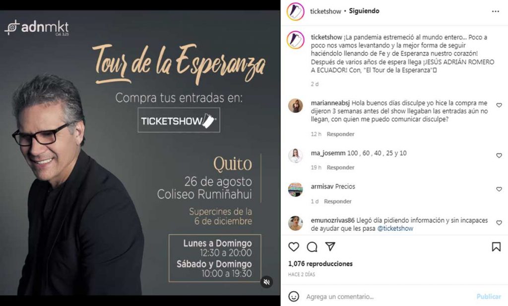 Guía de conciertos en Quito 2022 ¡Estos son los artistas confirmados!